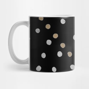 Black and Gold Polka Dots Mug